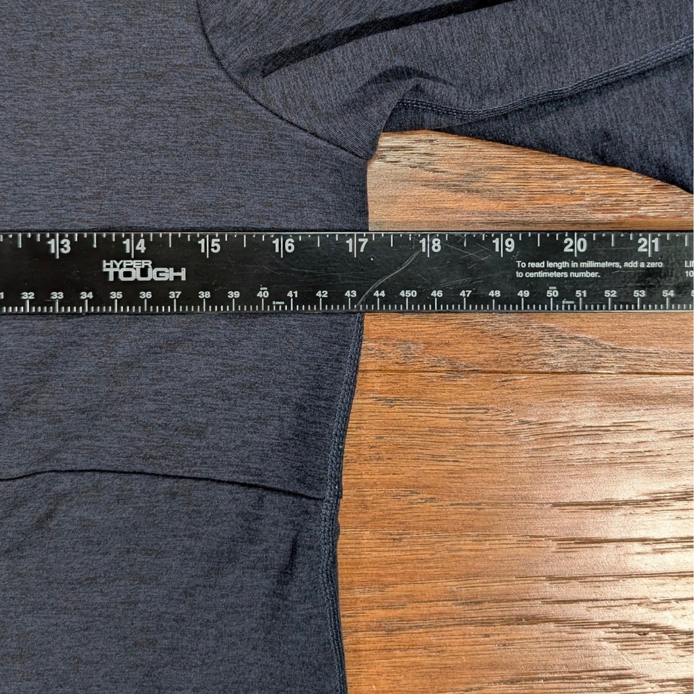 Prana Mens‎ Quarter Zip Pullover Heather Gray Thumbhole Back Pocket Size M 17x24 - Picture 5 of 9